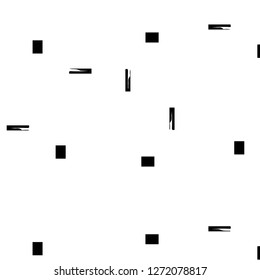 Simple black and white vector illustration. Abstract geometric background pattern