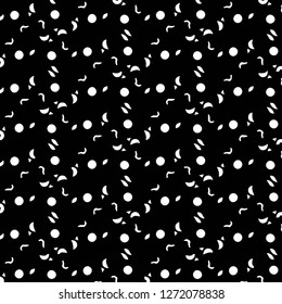 Simple black and white vector illustration. Abstract geometric background pattern