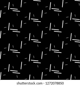 Simple black and white vector illustration. Abstract geometric background pattern