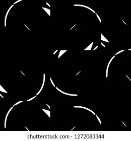Simple black and white vector illustration. Abstract geometric background pattern