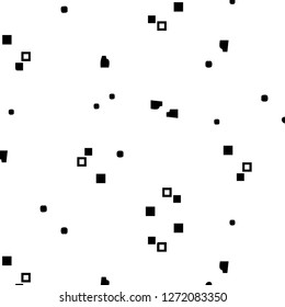 Simple black and white vector illustration. Abstract geometric background pattern