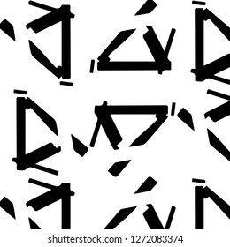 Simple black and white vector illustration. Abstract geometric background pattern