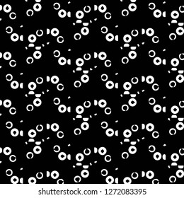 Simple black and white vector illustration. Abstract geometric background pattern