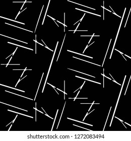 Simple black and white vector illustration. Abstract geometric background pattern