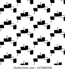 Simple black and white vector illustration. Abstract geometric background pattern