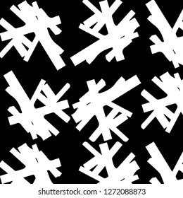 Simple black and white vector illustration. Abstract geometric background pattern