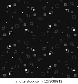 Simple black and white vector illustration. Abstract geometric background pattern