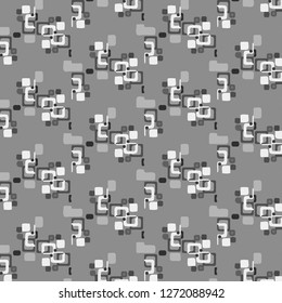 Simple black and white vector illustration. Abstract geometric background pattern