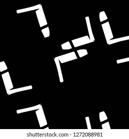 Simple black and white vector illustration. Abstract geometric background pattern