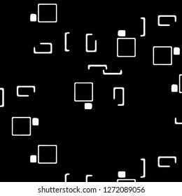 Simple black and white vector illustration. Abstract geometric background pattern