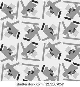 Simple black and white vector illustration. Abstract geometric background pattern