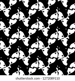 Simple black and white vector illustration. Abstract geometric background pattern