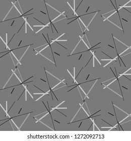 Simple black and white vector illustration. Abstract geometric background pattern