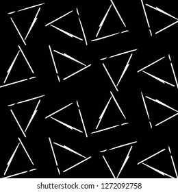 Simple black and white vector illustration. Abstract geometric background pattern