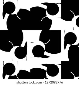 Simple black and white vector illustration. Abstract geometric background pattern