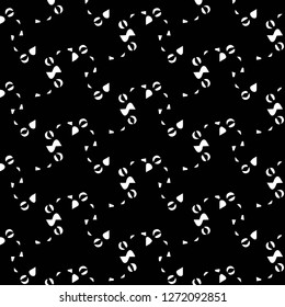 Simple black and white vector illustration. Abstract geometric background pattern
