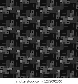 Simple black and white vector illustration. Abstract geometric background pattern