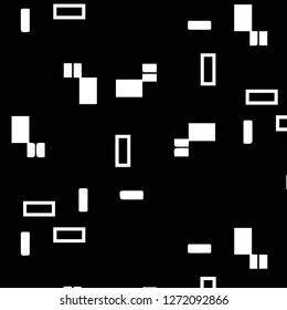 Simple black and white vector illustration. Abstract geometric background pattern