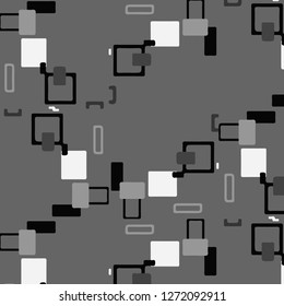 Simple black and white vector illustration. Abstract geometric background pattern