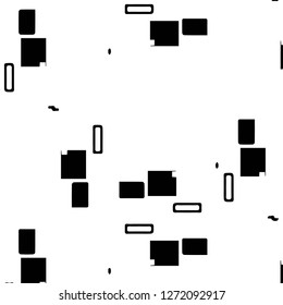 Simple black and white vector illustration. Abstract geometric background pattern
