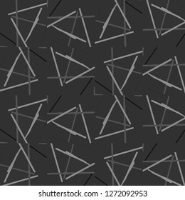 Simple black and white vector illustration. Abstract geometric background pattern