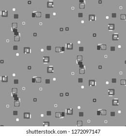 Simple black and white vector illustration. Abstract geometric background pattern