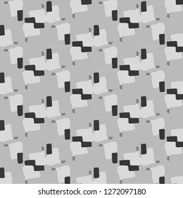 Simple black and white vector illustration. Abstract geometric background pattern
