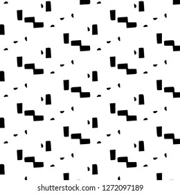 Simple black and white vector illustration. Abstract geometric background pattern