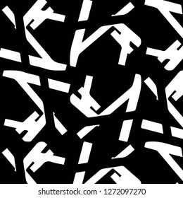 Simple black and white vector illustration. Abstract geometric background pattern