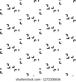 Simple black and white vector illustration. Abstract geometric background pattern