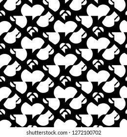 Simple black and white vector illustration. Abstract geometric background pattern