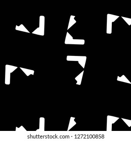 Simple black and white vector illustration. Abstract geometric background pattern