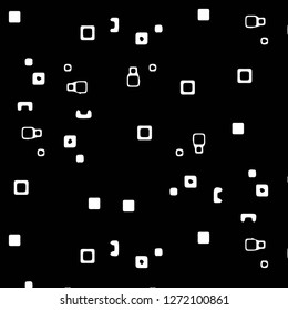 Simple black and white vector illustration. Abstract geometric background pattern