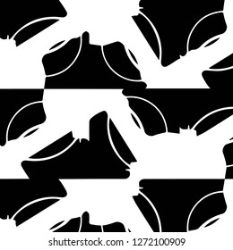 Simple black and white vector illustration. Abstract geometric background pattern