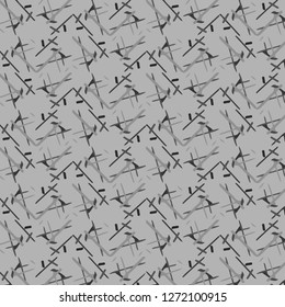Simple black and white vector illustration. Abstract geometric background pattern