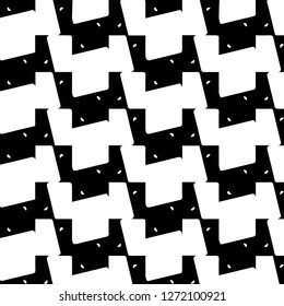 Simple black and white vector illustration. Abstract geometric background pattern
