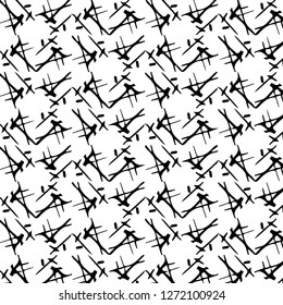 Simple black and white vector illustration. Abstract geometric background pattern