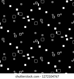 Simple black and white vector illustration. Abstract geometric background pattern