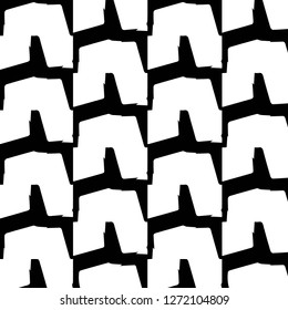 Simple black and white vector illustration. Abstract geometric background pattern