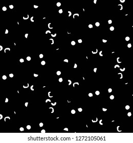 Simple black and white vector illustration. Abstract geometric background pattern