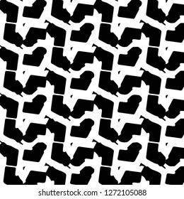 Simple black and white vector illustration. Abstract geometric background pattern