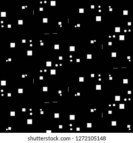 Simple black and white vector illustration. Abstract geometric background pattern