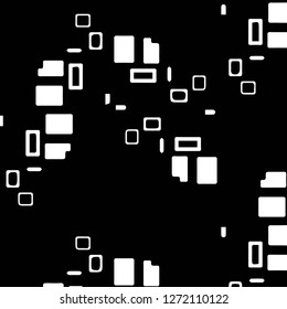 Simple black and white vector illustration. Abstract geometric background pattern