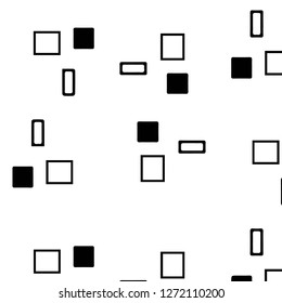 Simple black and white vector illustration. Abstract geometric background pattern