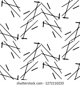 Simple black and white vector illustration. Abstract geometric background pattern