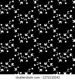 Simple black and white vector illustration. Abstract geometric background pattern