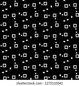 Simple black and white vector illustration. Abstract geometric background pattern
