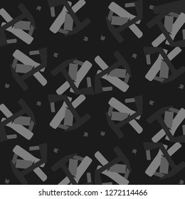 Simple black and white vector illustration. Abstract geometric background pattern