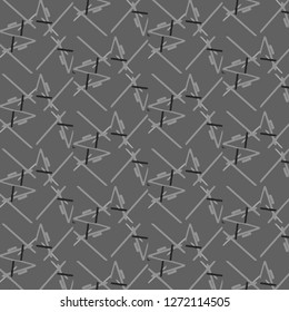 Simple black and white vector illustration. Abstract geometric background pattern