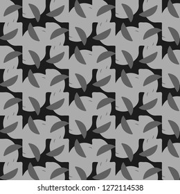Simple black and white vector illustration. Abstract geometric background pattern